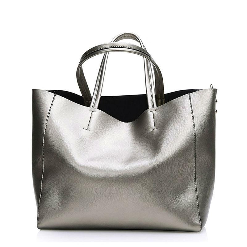 Silver Luxury Messenger Bag