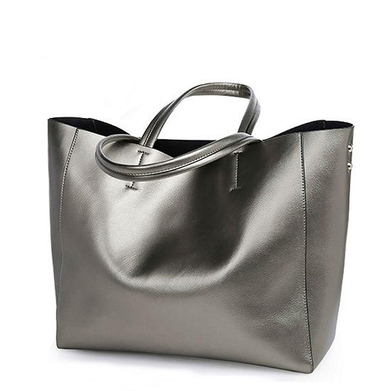 Silver Luxury Messenger Bag
